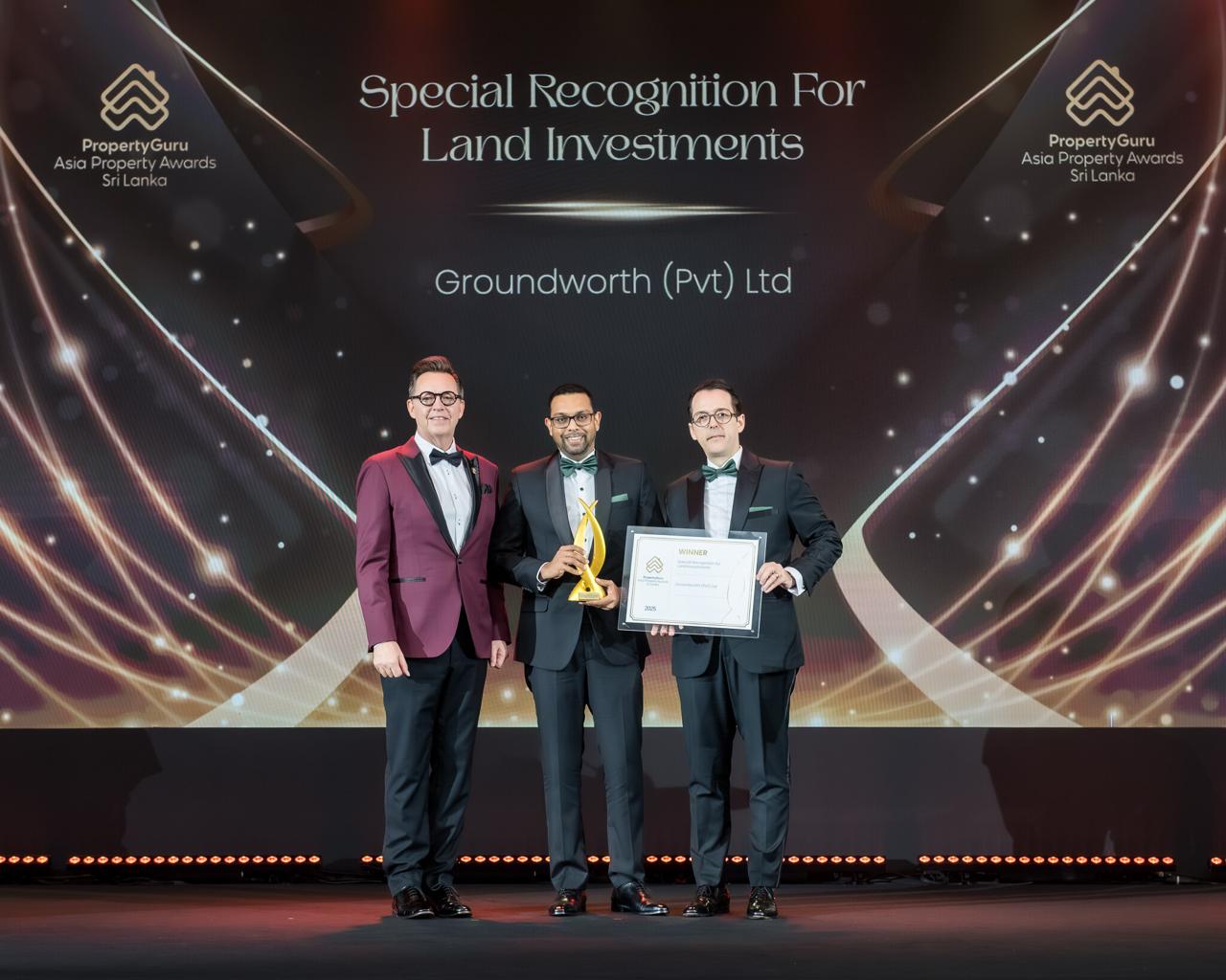 Asia Property Guru Awards 2025 நிகழ்வில் காணி முதலீடுகளுக்கான விசேட அங்கீகாரத்தை பெற்ற Groundworth
