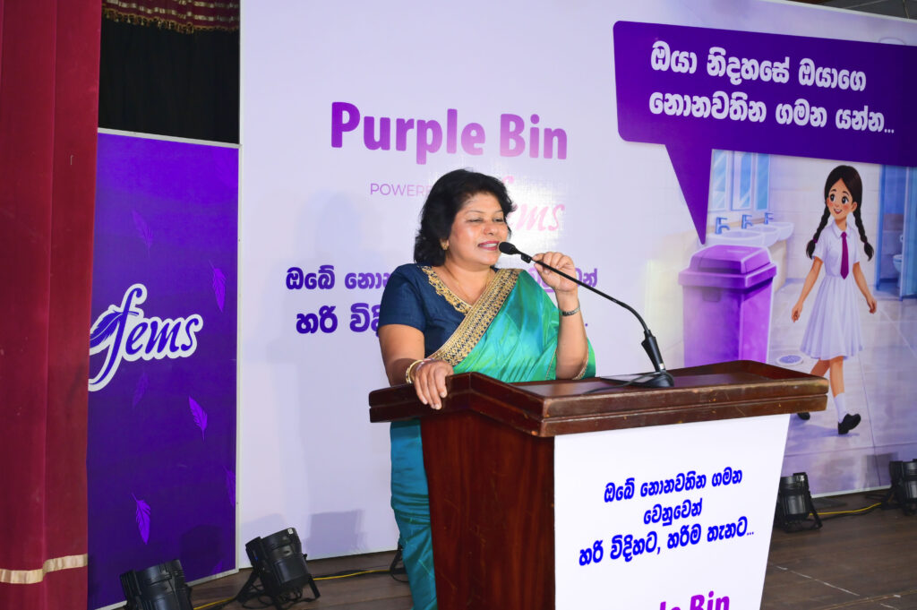 ‘Purple Bin’ Powered by Fems brings safe sanitary disposal to Sri Lankan schoolgirls 02 image
