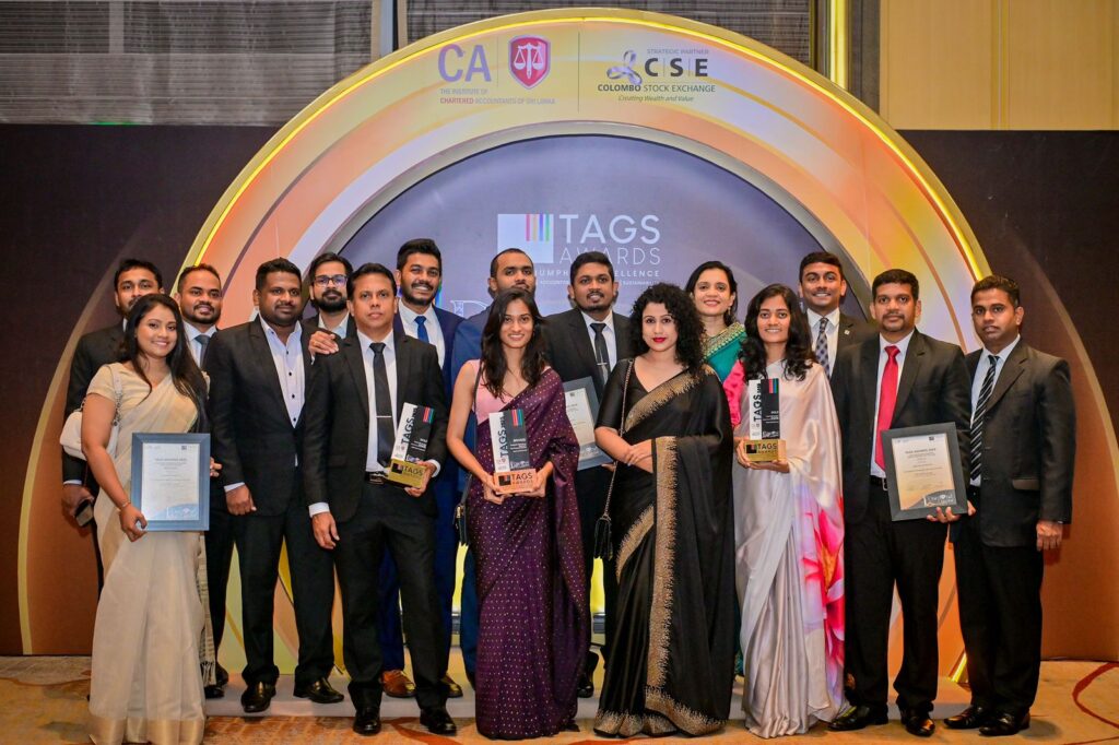 image finance team of the john keells consumer foods sector at tags awards 2025
