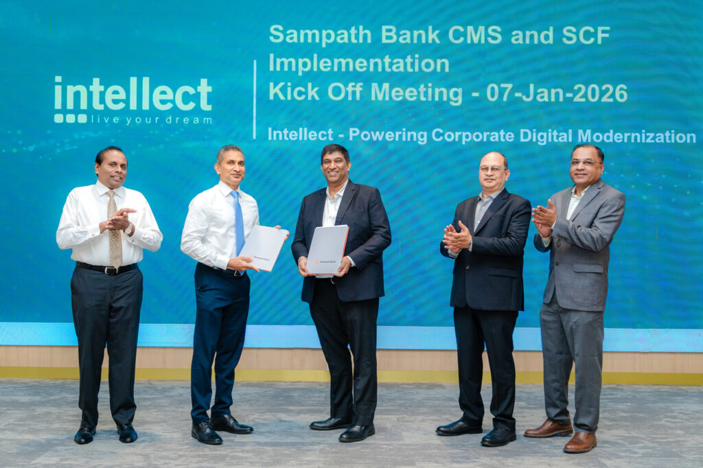 Intellect’s eMACH.ai Platform to power Sampath Bank’s Landmark Corporate and SME Banking Transformation in Sri Lanka intellect design arena and sampath bank at the implementation kick off meetingjpg