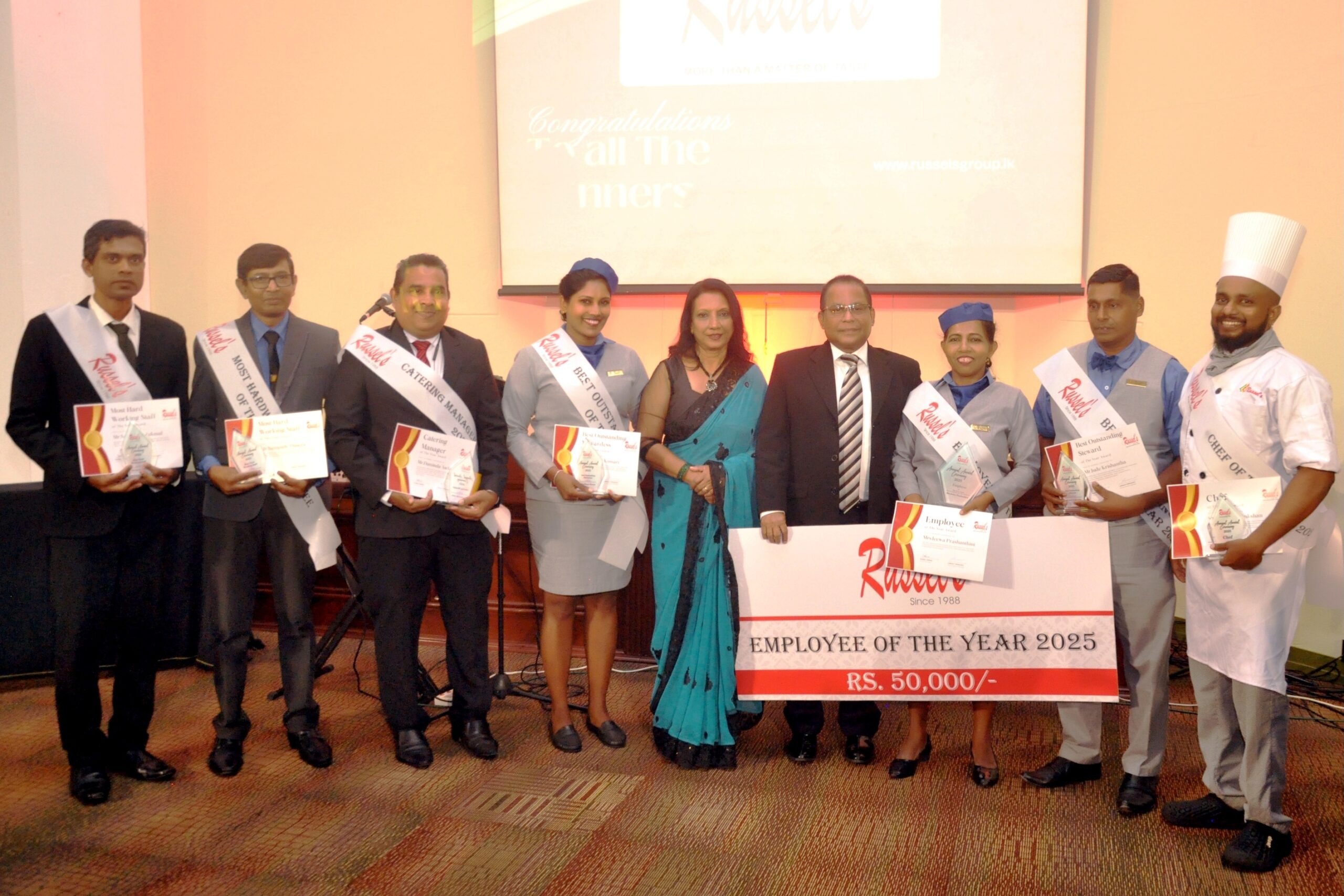 Russel’s (Pvt) Ltd Celebrates Excellence at Annual Awards Ceremony