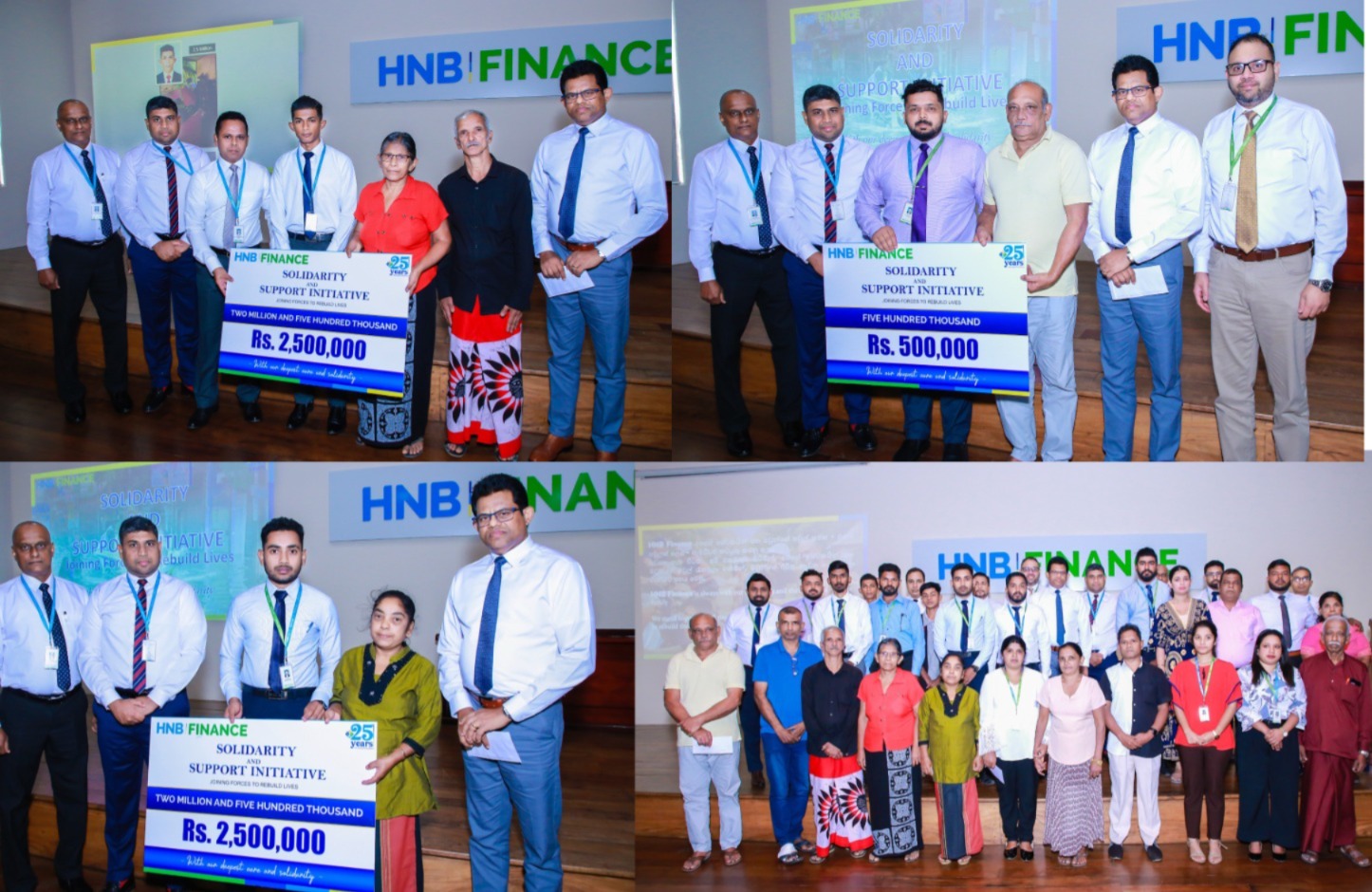 දිට්වා සුළි කුණාටුවෙන් විනාශ වූ කාර්යමණ්ඩල සාමාජිකයින්ගේ නිවාස යළි පිළිසකර කර ගැනීමට HNB Finance සහයෝගය.