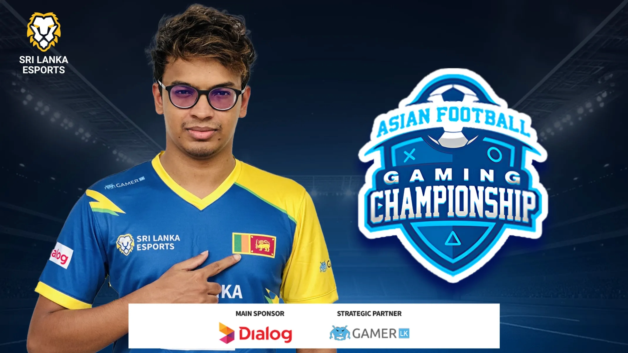 Sri Lanka’s Sachin Dematapitiya Competes at Prestigious Asian Football Gaming Championship in Mumbai