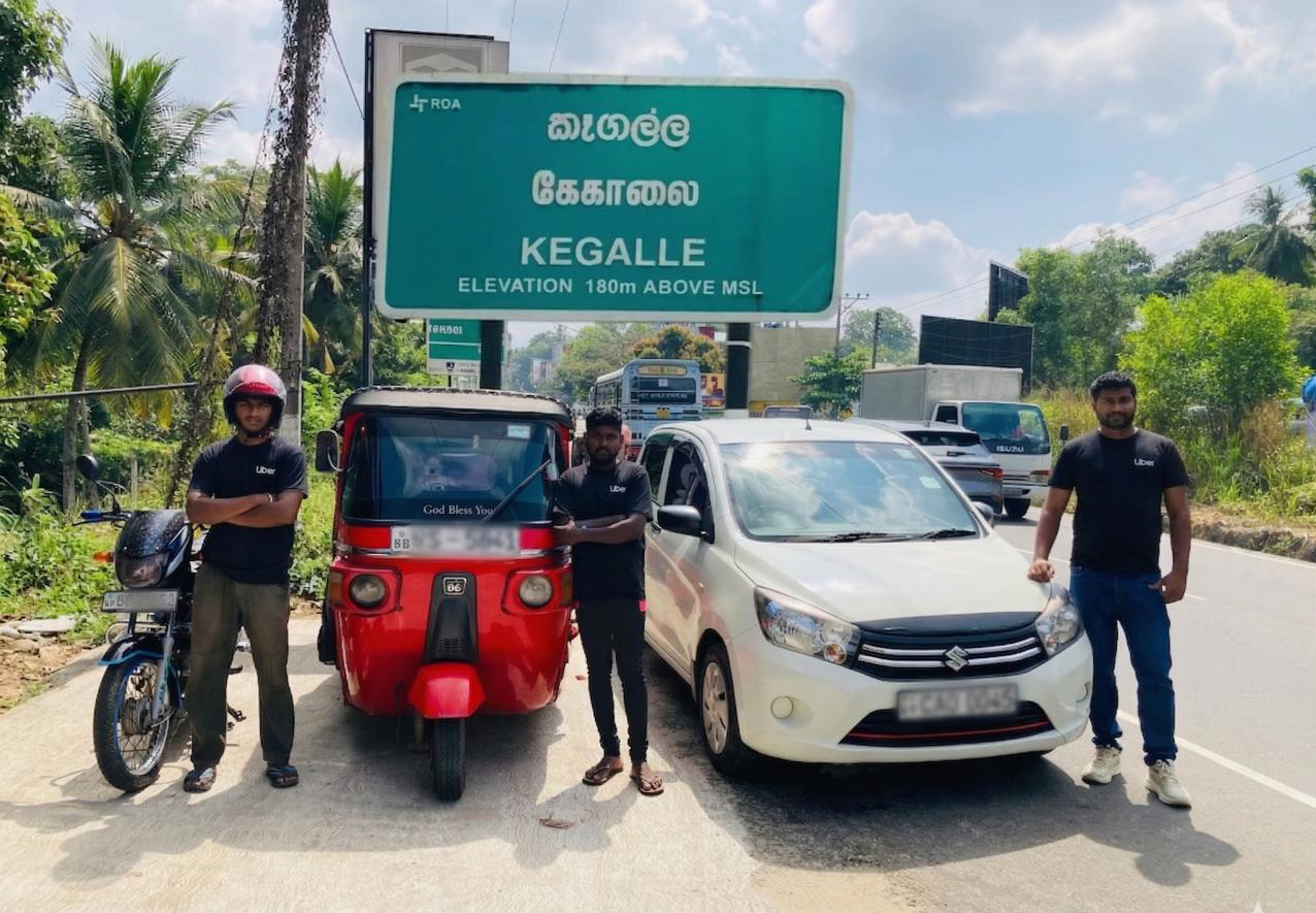 Kegalle, your Uber ride is here! 