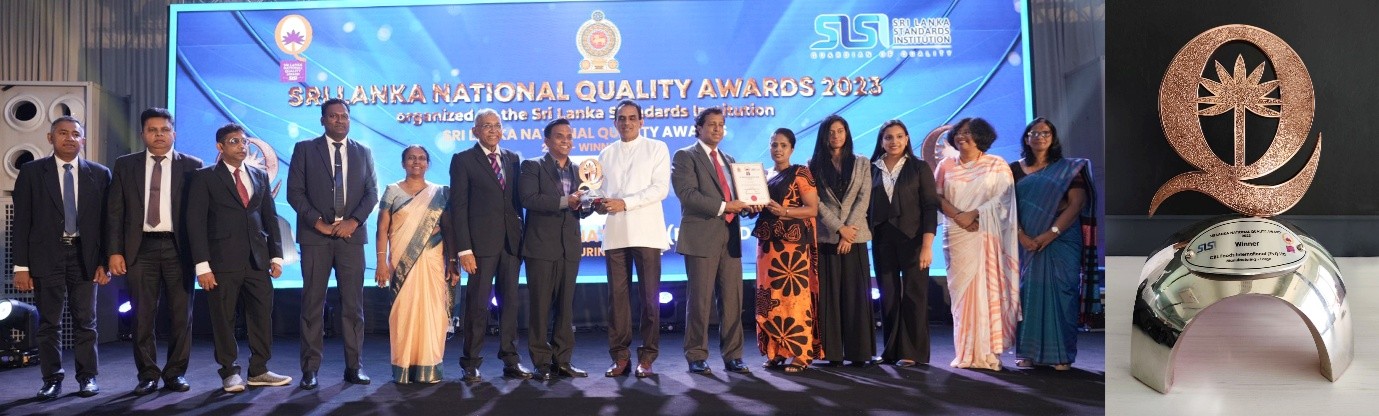 Ritzbury Honoured with Sri Lanka’s Highest Quality Award