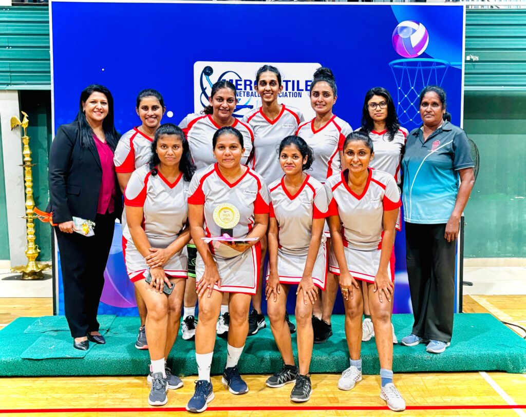 img dfcc bank builds team culture through strong showing at mercantile netball league