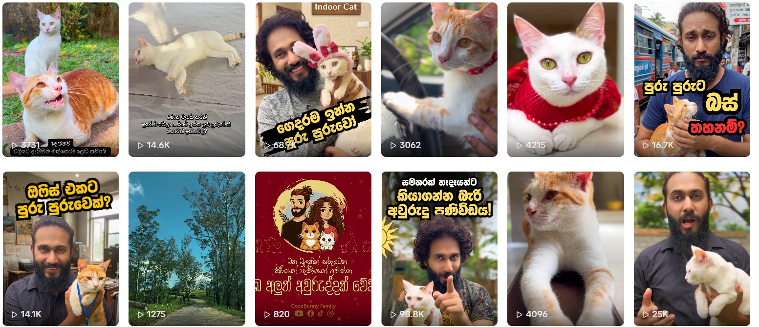 ‘’CocoBunny Family’’ එක්ක TikTok හොල්ලන “පුරුපුරුවෝ”