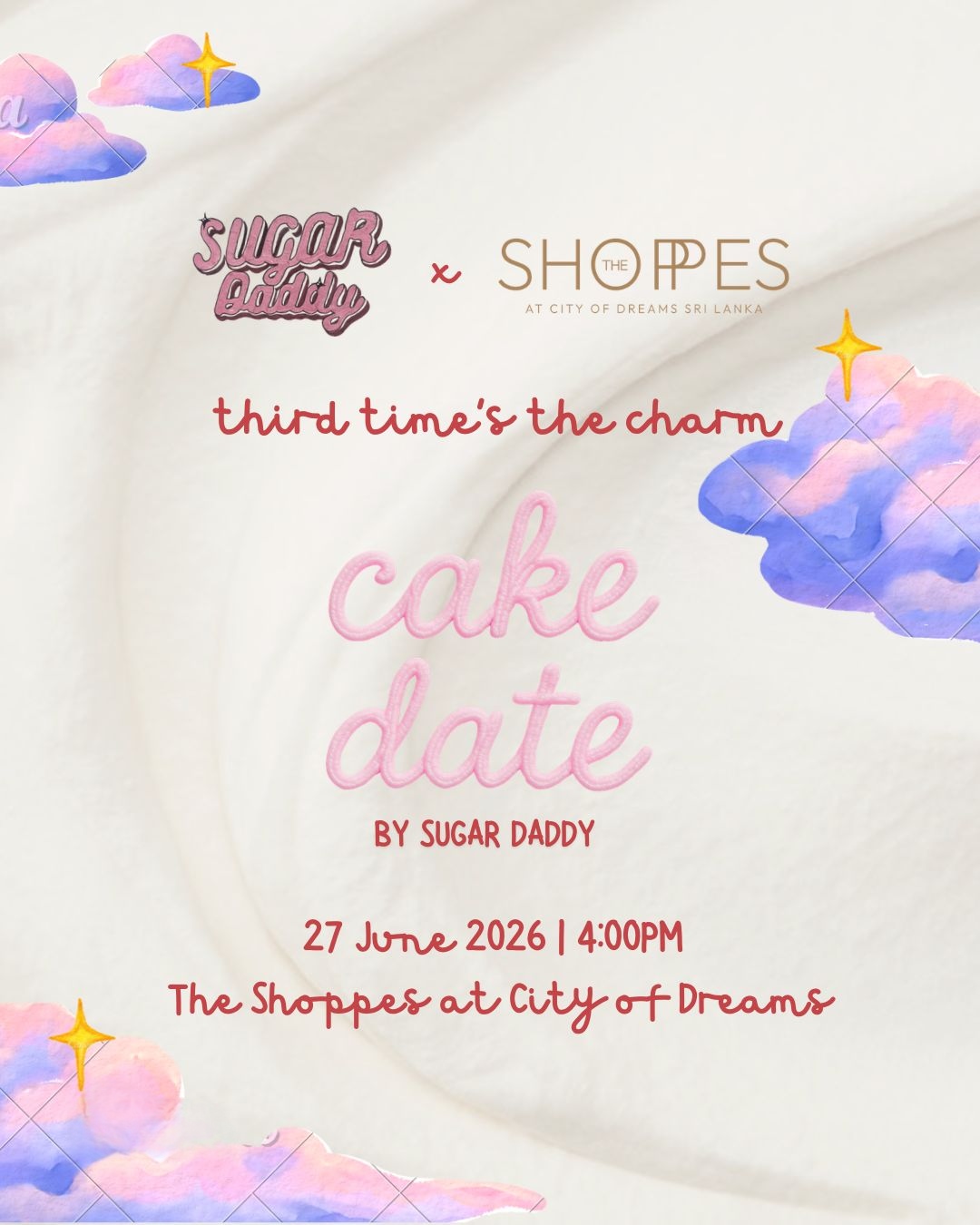 Cake Date Brings People Together at The Shoppes at City of Dreams Sri Lanka