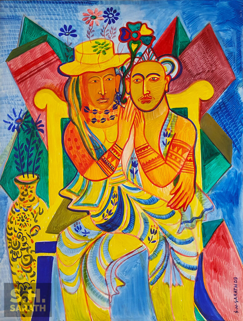 ITC Ratnadipa Presents “Changes & Traditions” by Kala Soori Awardee S. H. Sarath the royal couple by s.h.sarath