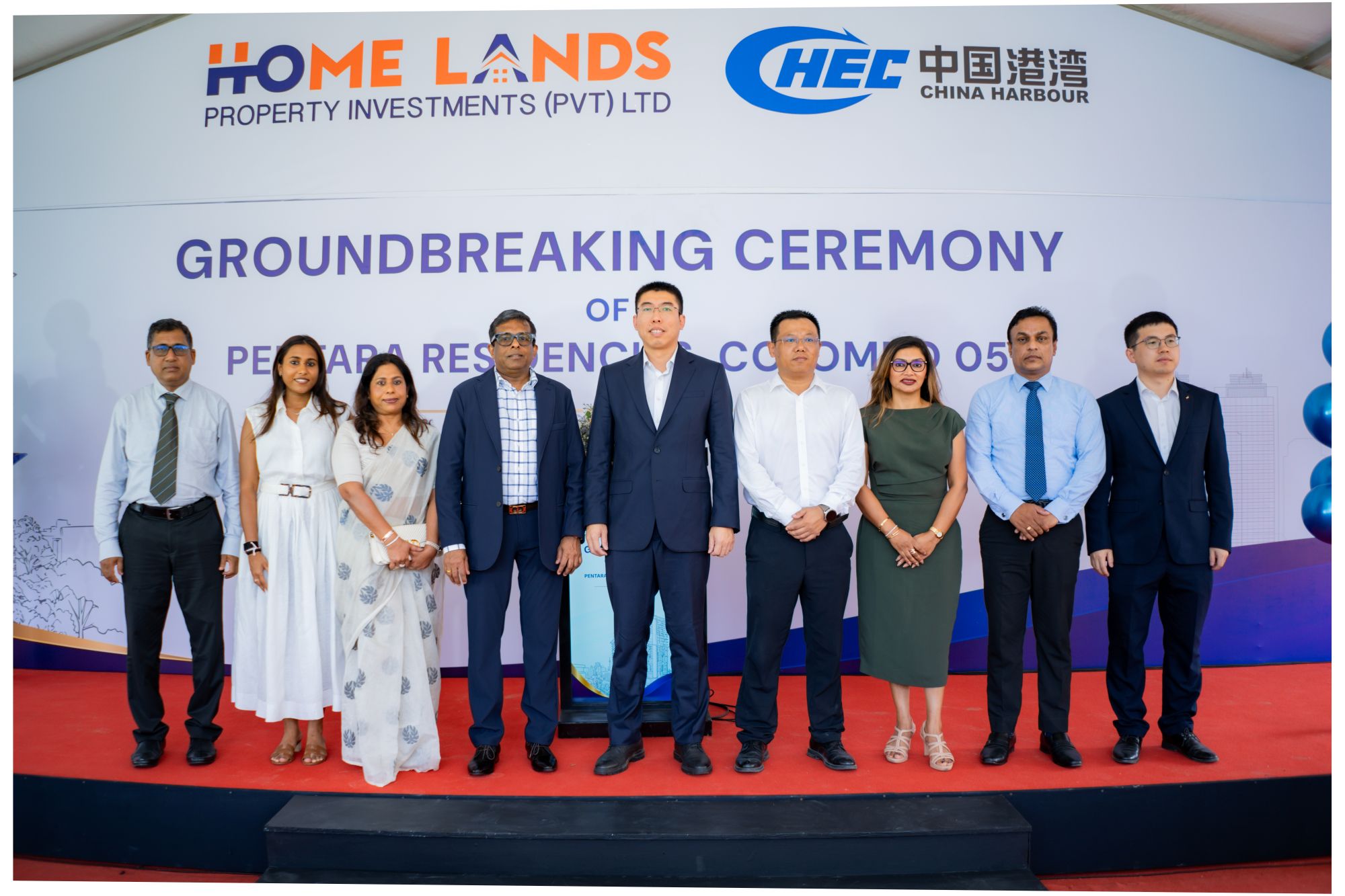 CHEC Commences Construction of Home Lands Skyline’s Pentara Residencies in Colombo 05