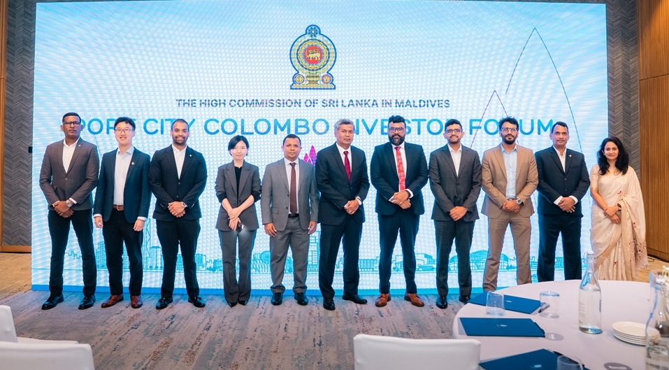 5. representatives of the sri lankan high commission in the maldives and chec port city colombo (pvt) ltd, together with key dignitaries at the port city colombo investor forum in the maldives